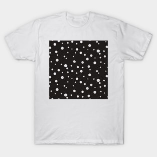 Monochrome Circles Pattern T-Shirt